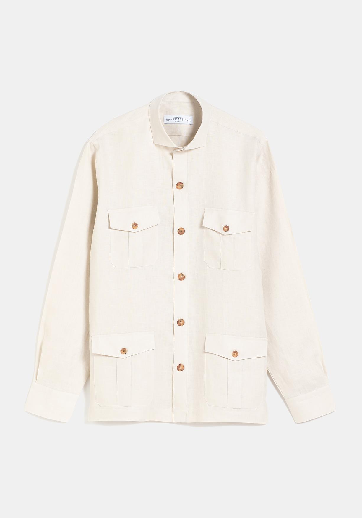 GUAYABERA LINO BEIGE