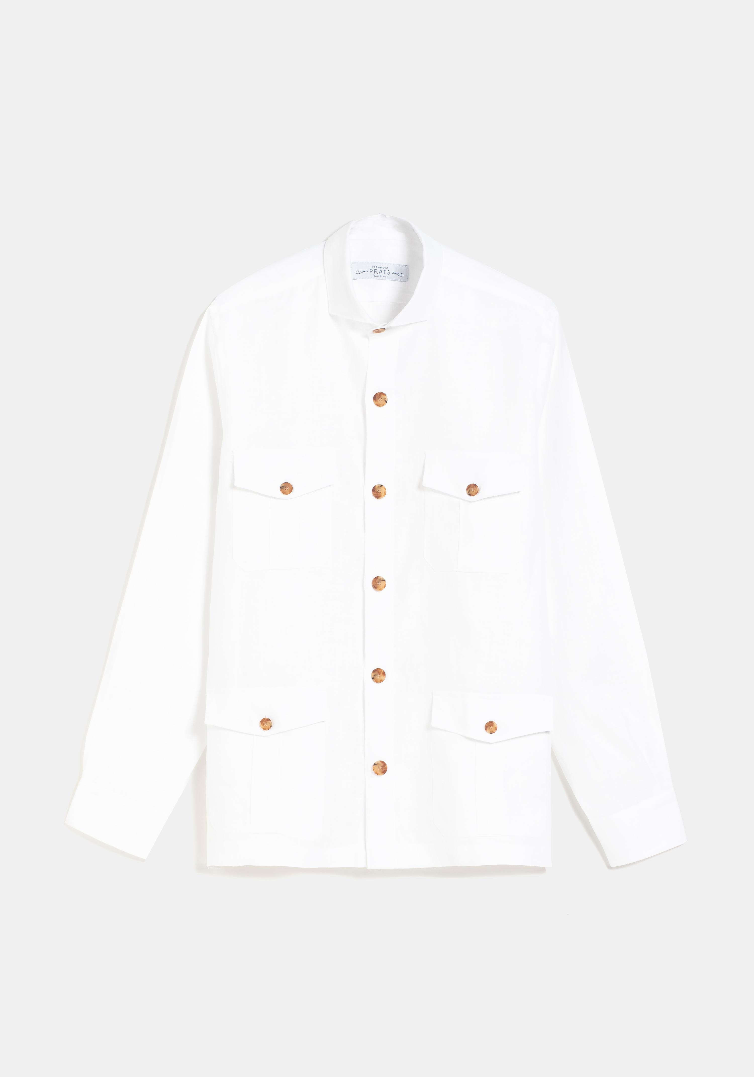 GUAYABERA LINO BLANCO
