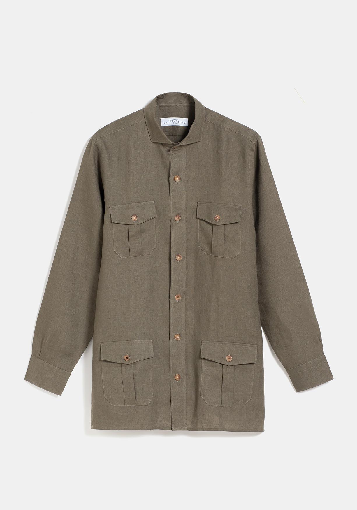 GUAYABERA LINO KHAKI