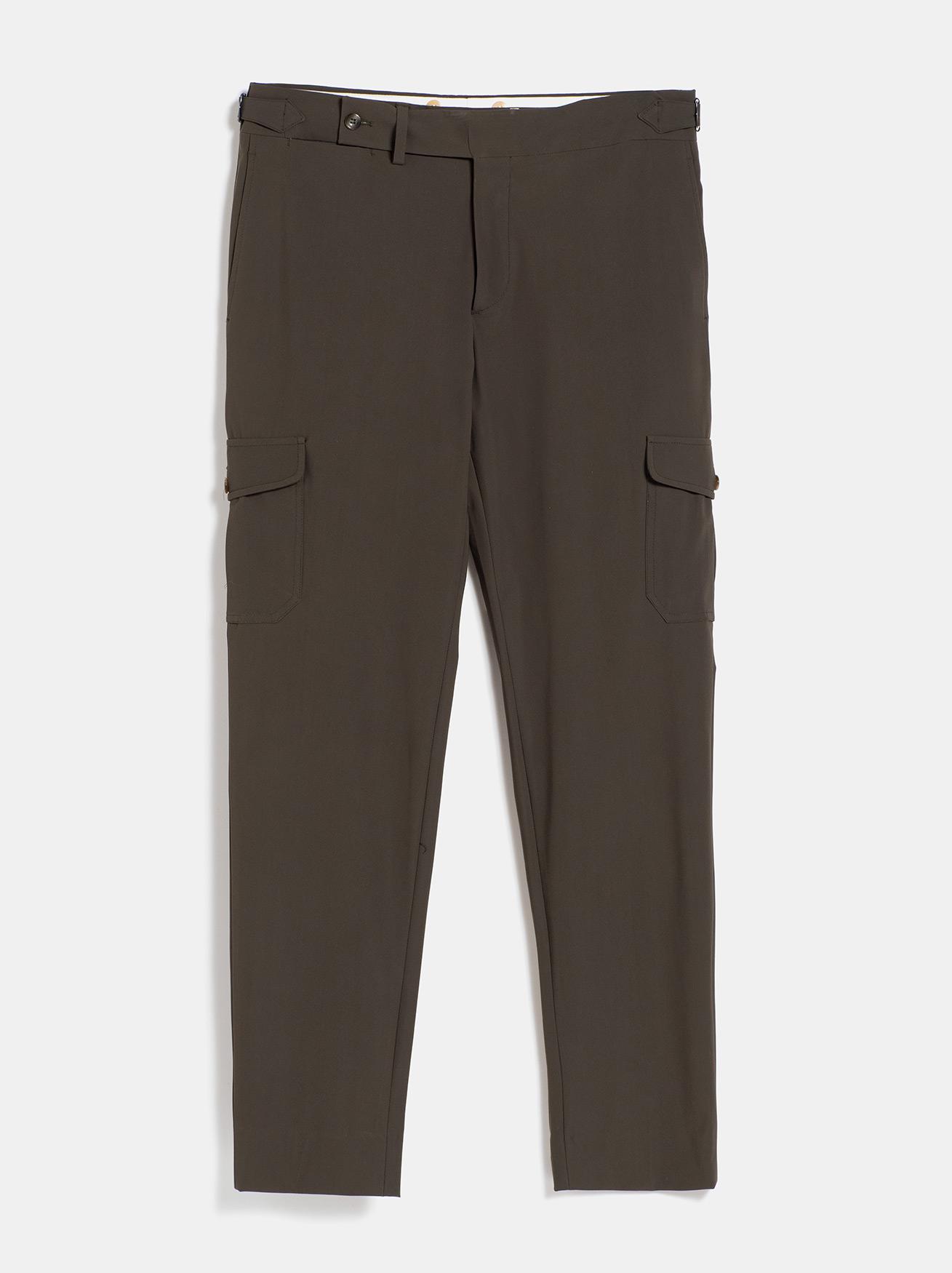 PANTALON CARGO TECNICO VERDE CEÑIDOR PLANO