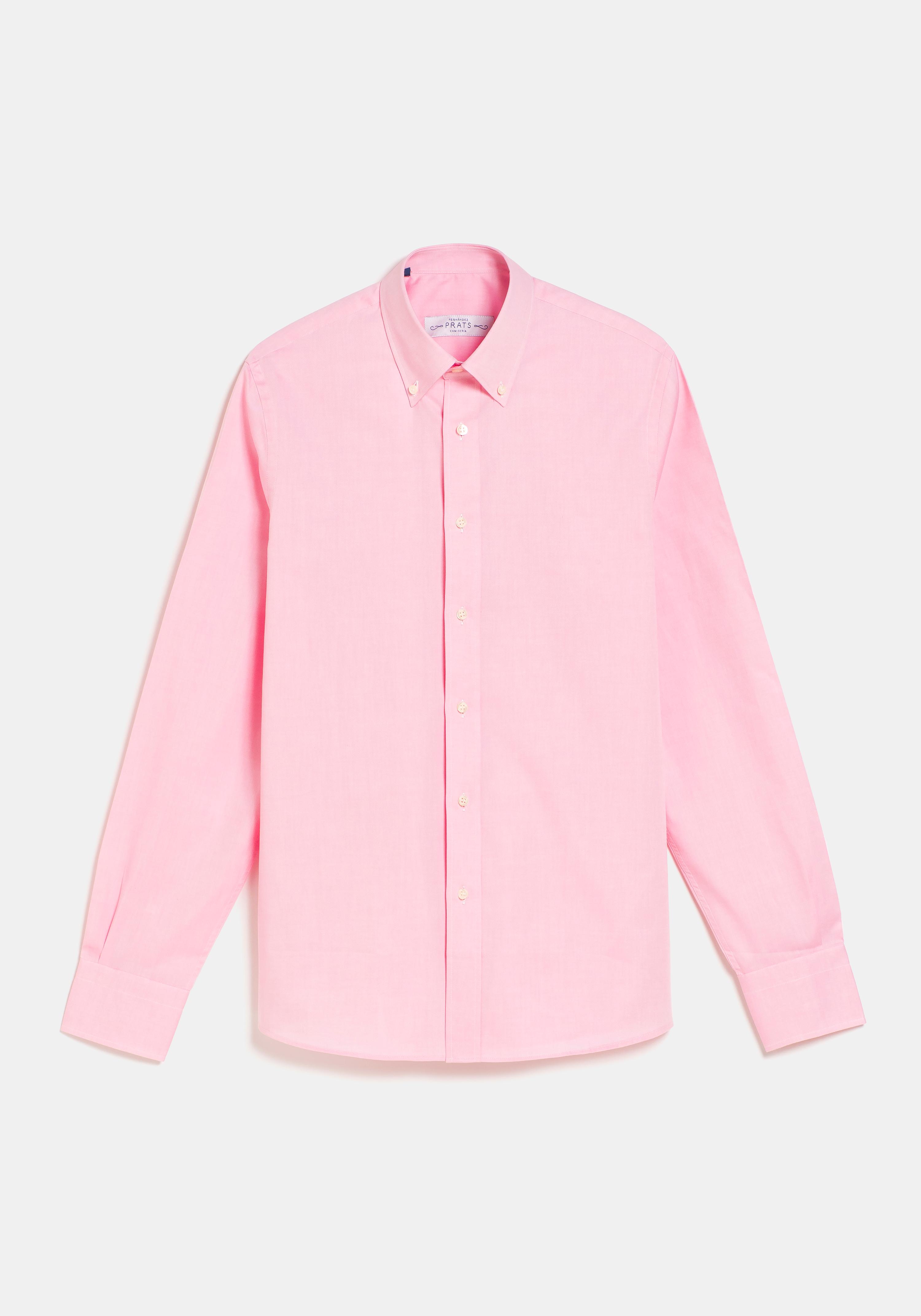CAMISA ALGODON OXFORD ROSA BUTTON-DOWN