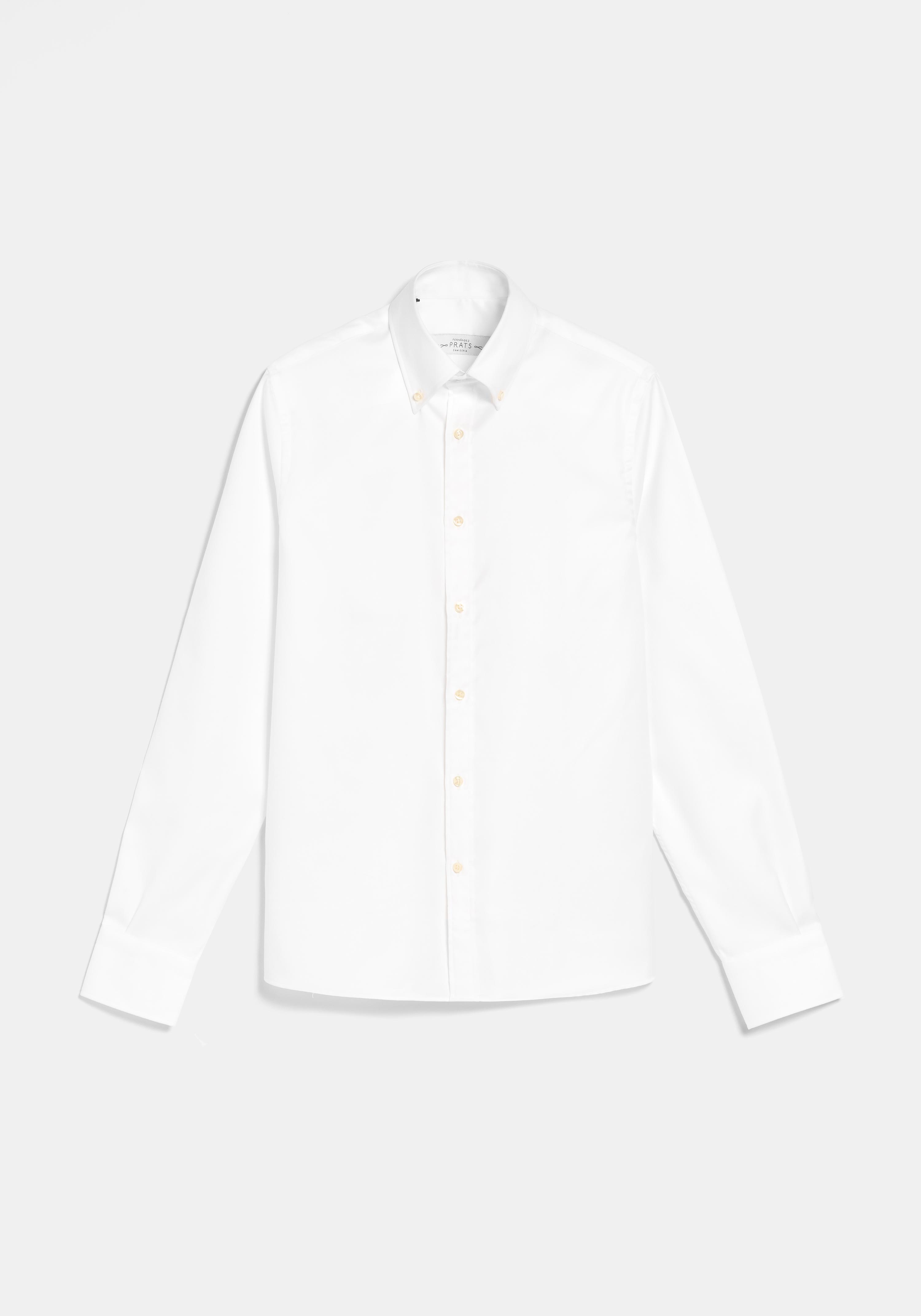 CAMISA ALGODON OXFORD BLANCA BUTTON-DOWN