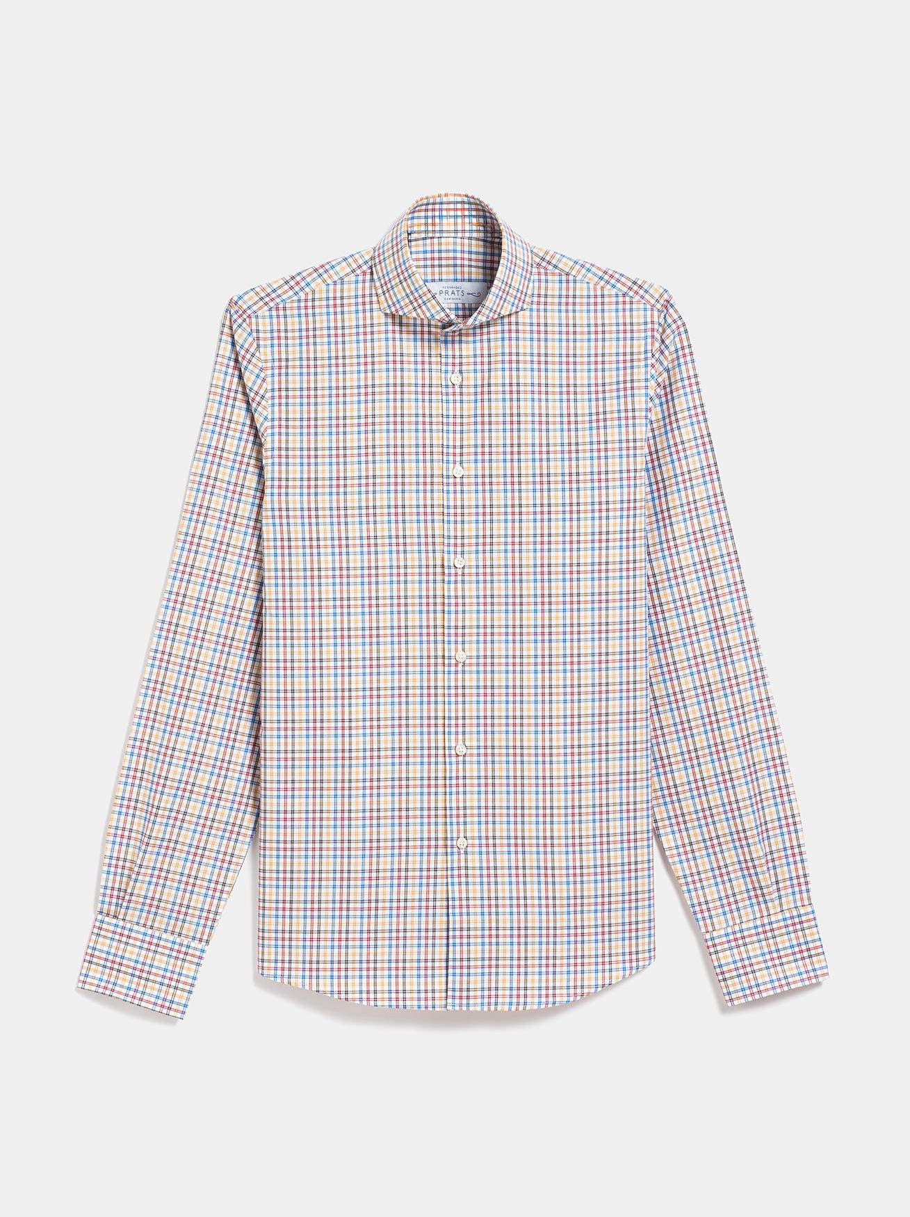 CAMISA ALGODON CUADRO MULTICOLOR