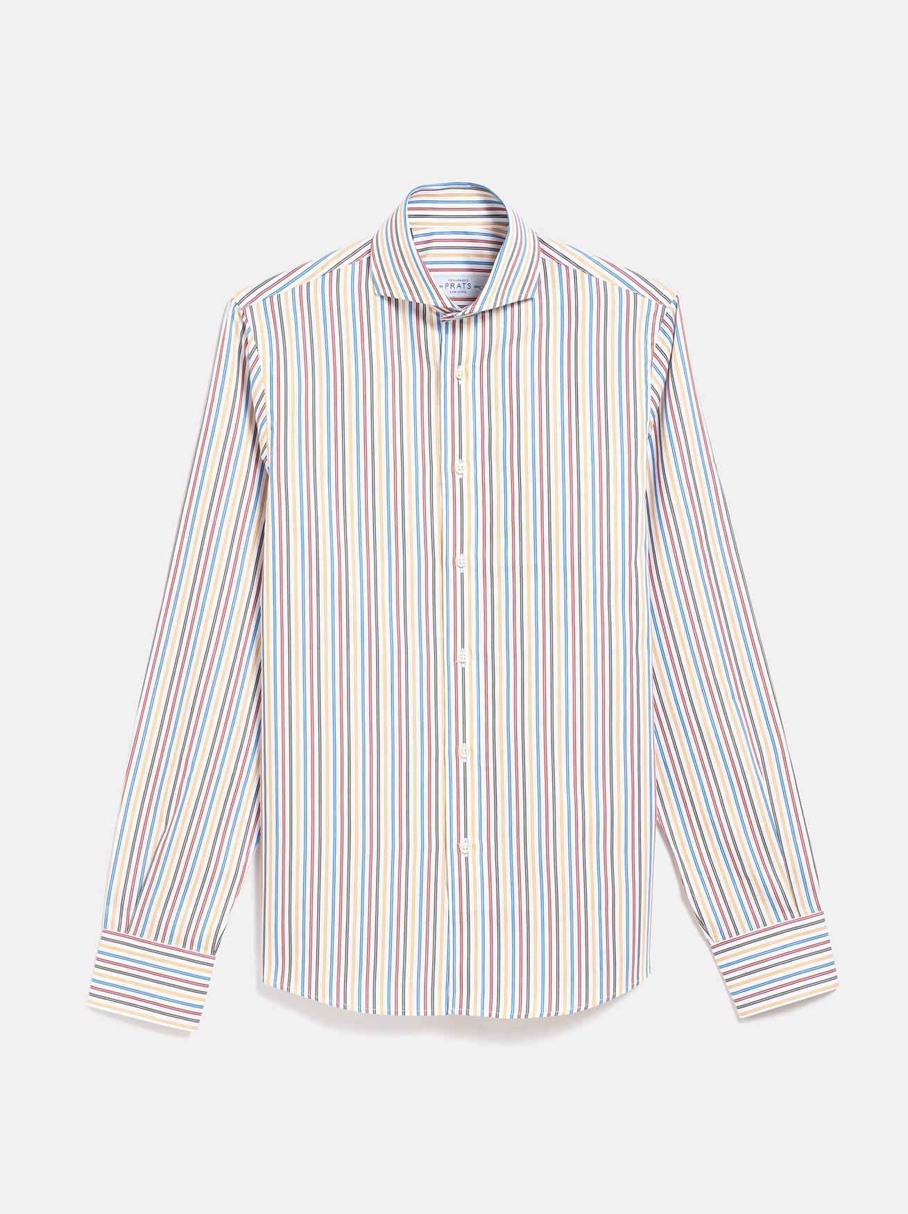 CAMISA ALGODON RAYAS MULTICOLOR