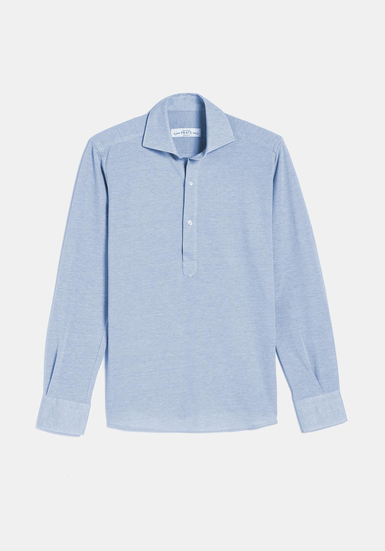 POLERA PUNTO AZUL CELESTE